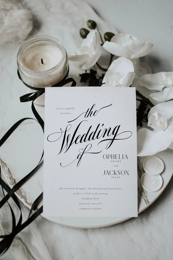 Minimalist Wedding Invitation - Classy Wedding Invitation - Timeless Wedding Invitation - Classic Wedding Invitation Template - Chic Wedding