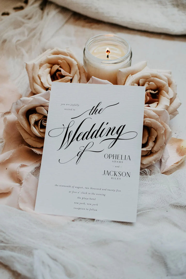 Minimalist Wedding Invitation - Classy Wedding Invitation - Timeless Wedding Invitation - Classic Wedding Invitation Template - Chic Wedding