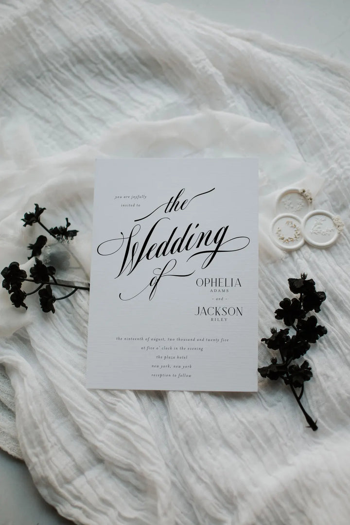 Minimalist Wedding Invitation - Classy Wedding Invitation - Timeless Wedding Invitation - Classic Wedding Invitation Template - Chic Wedding