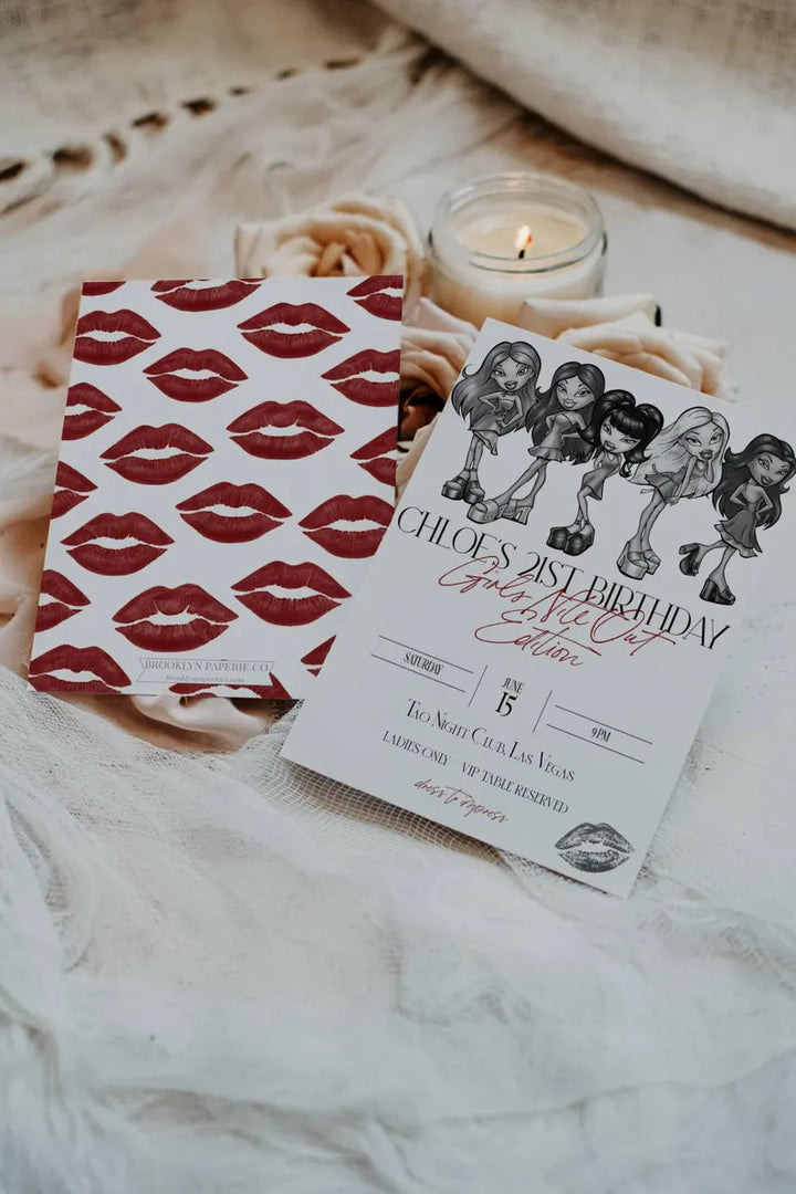 Bratz Birthday Invitation - Doll Birthday Invitation - Y2K Doll Invitation - Brat Doll Invitation - 90s Birthday Invitation - Baddie Doll