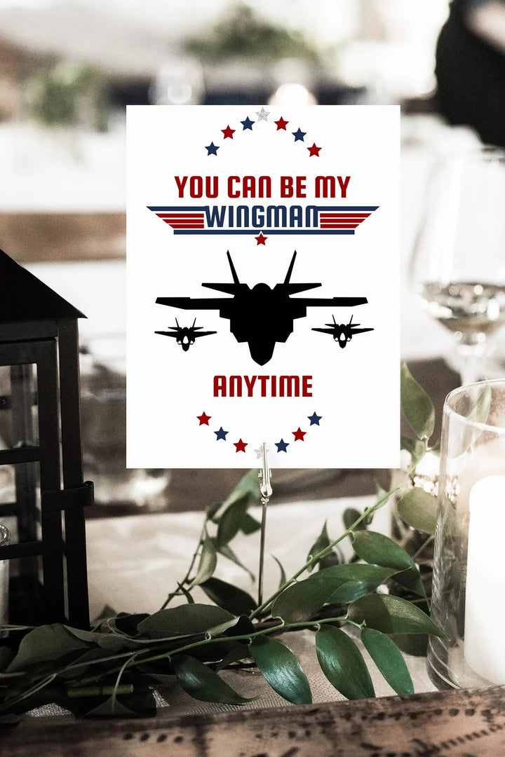 Airplane Theme Birthday Sign - Fighter Pilot Birthday Welcome Sign - Pilot Theme Table Sign - Airplane Fueling Station Sign - Customizable