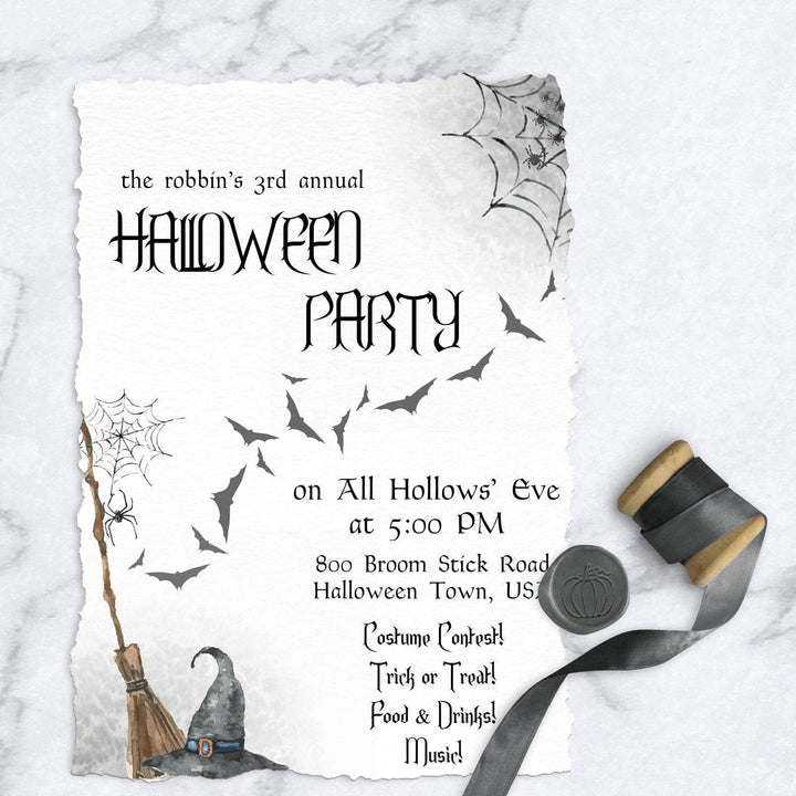 Halloween Party Invitation - Costume Party Invitation - Halloween Costume Party Invitation - Spooky Halloween Party Invite - Halloween Party
